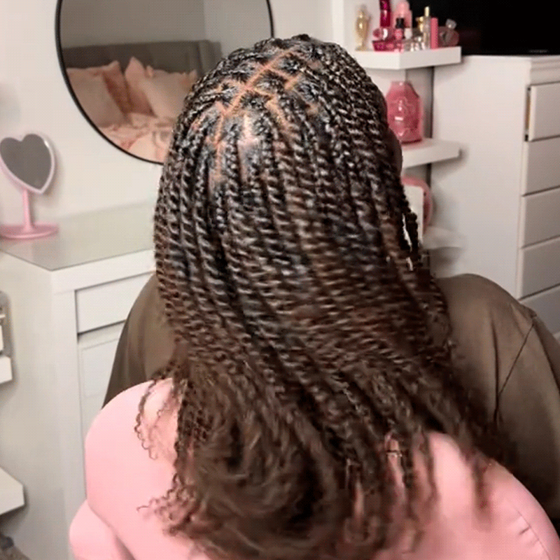 Dark Brown Afro kinky Bulk Hair Extensions For Braiding Dreadlock Human Hair