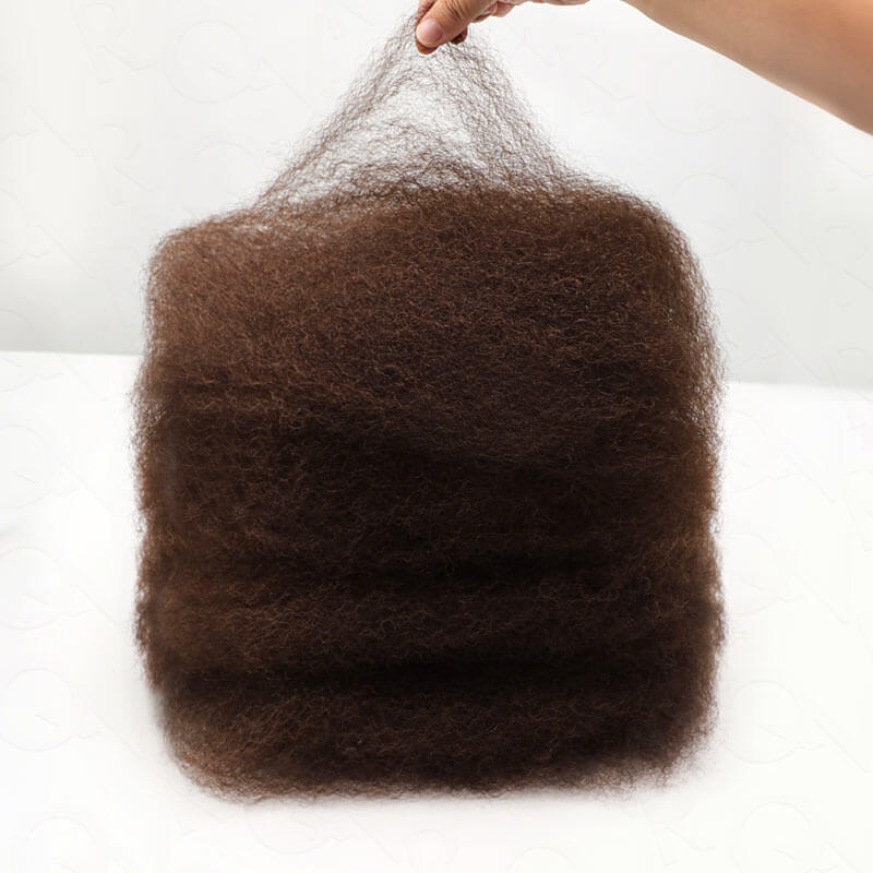 Dark Brown Afro kinky Bulk Hair Extensions For Braiding Dreadlock Human Hair