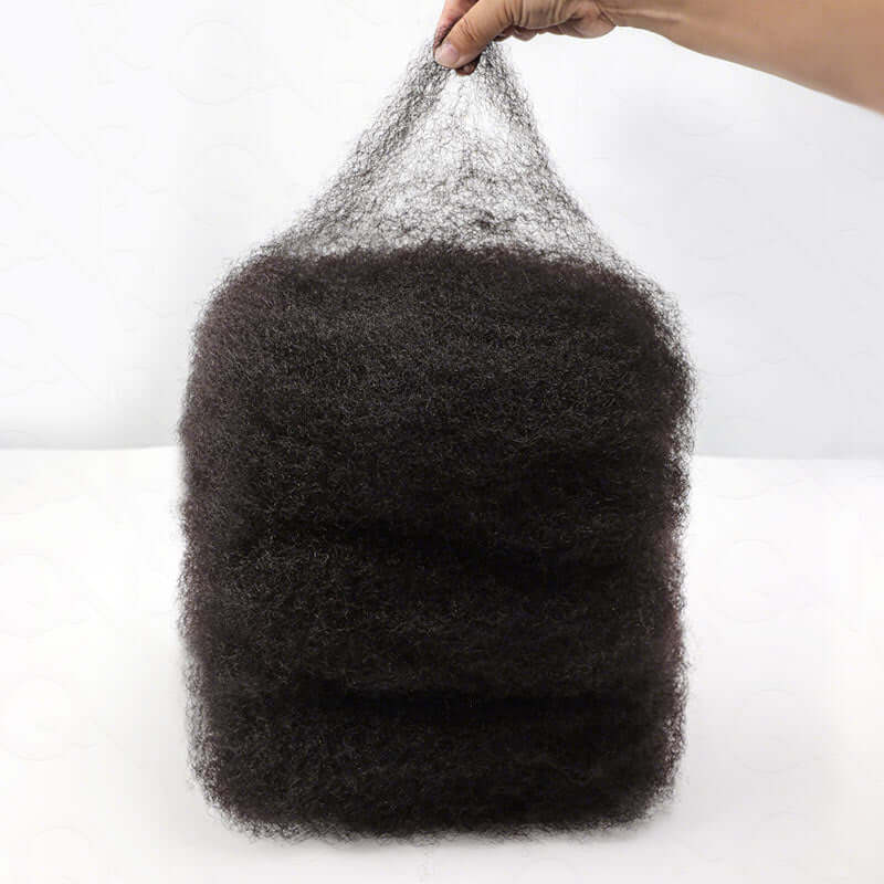 Natural Black Afro kinky Bulk Hair Extensions For Braiding Dreadlock Human Hair
