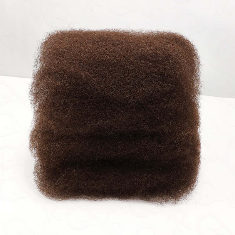Dark Brown Afro kinky Bulk Hair Extensions For Braiding Dreadlock Human Hair