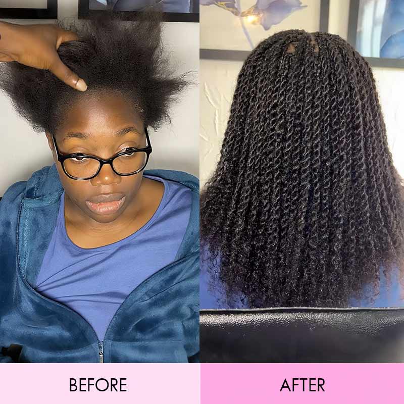 Type 4C Afro Kinky Bulk Braiding Human Hair Extensions For Black Women