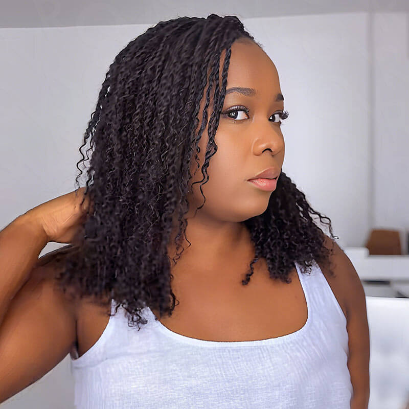 Natural Black Afro kinky Bulk Hair Extensions For Braiding Dreadlock Human Hair