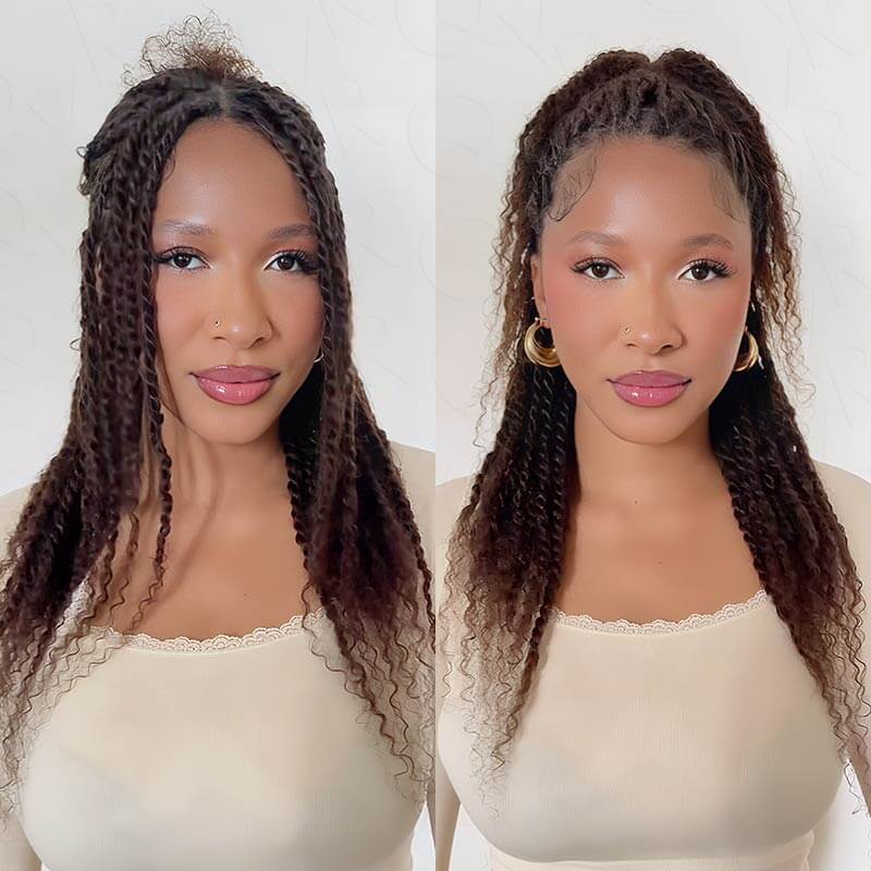 Dark Brown Afro kinky Bulk Hair Extensions For Braiding Dreadlock Human Hair
