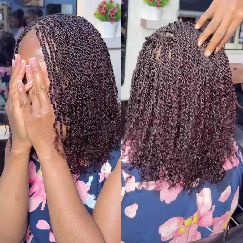 1B/99J Color Afro Kinky Bulk Human Hair For Braiding Dreadlock Hair