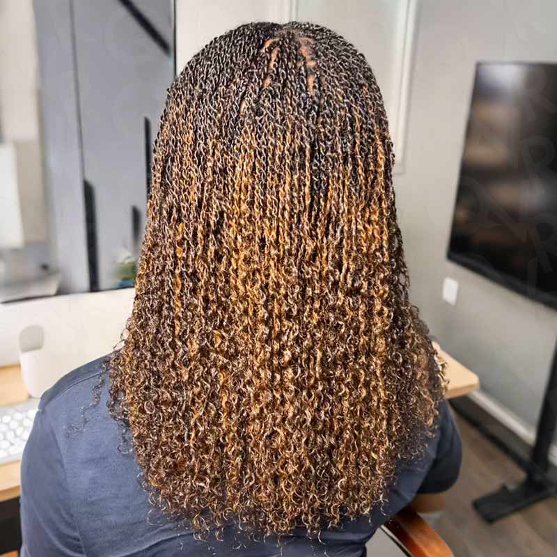 #4+#30 Two Colors Afro Kinky Bulk Human Hair For Braiding DreadLock