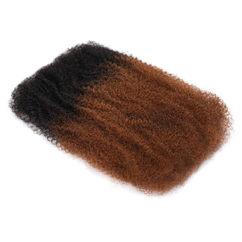 Ombre Brown #T1B/30 Afro kinky Bulk Human Hair for Braiding & Twists
