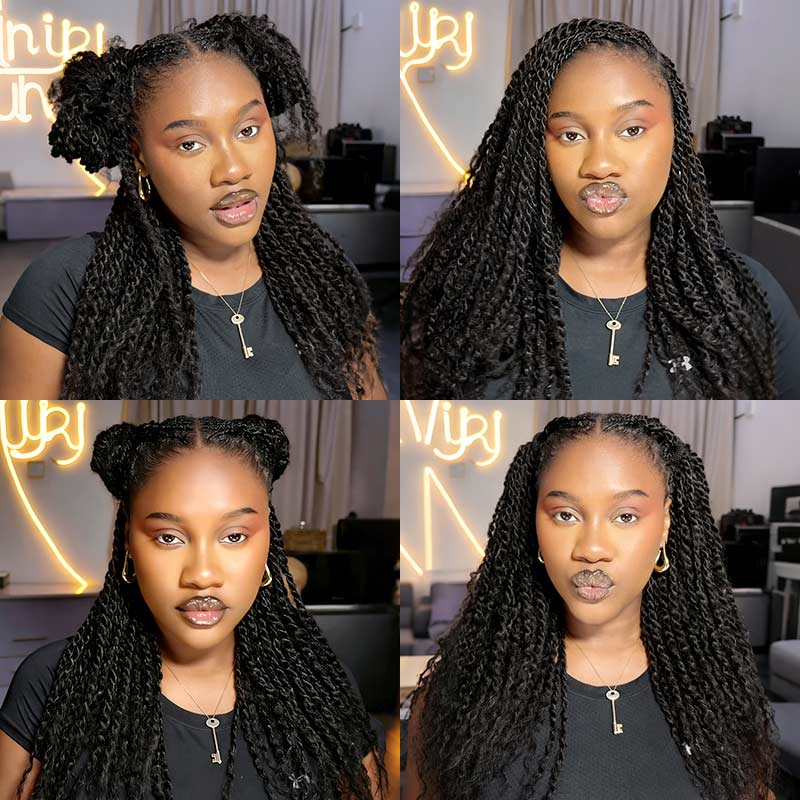 Type 4C Afro Kinky Bulk Braiding Human Hair Extensions For Black Women