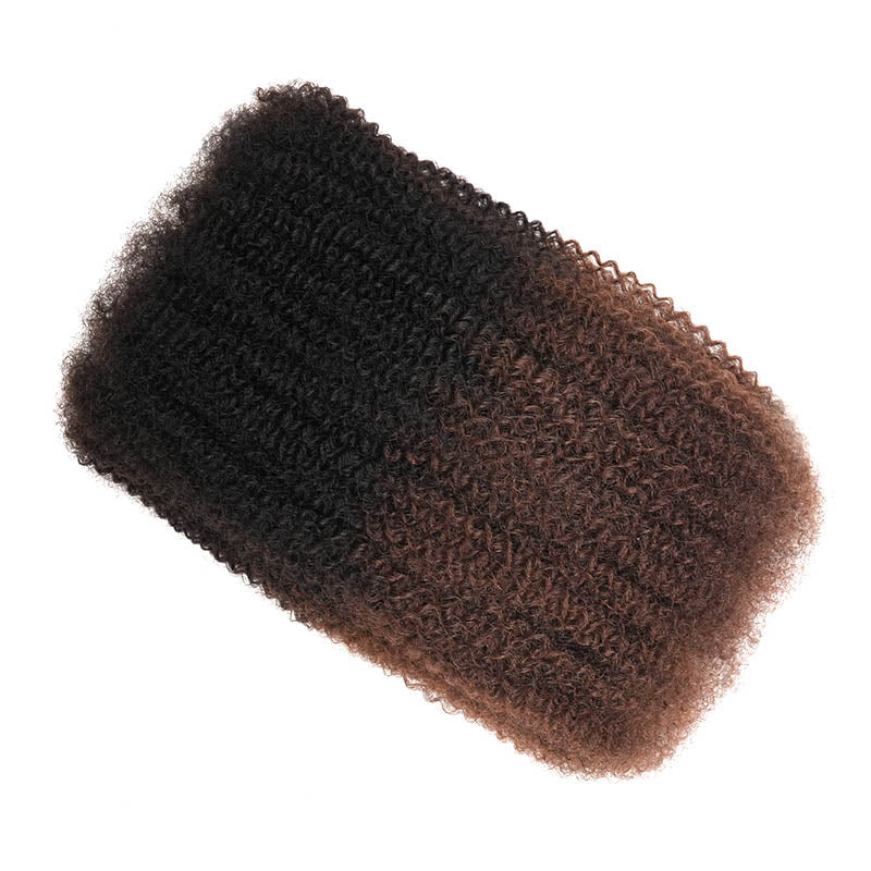 Ombre Brown #T1B/4 Afro kinky Bulk Human Hair for Braiding & Twists