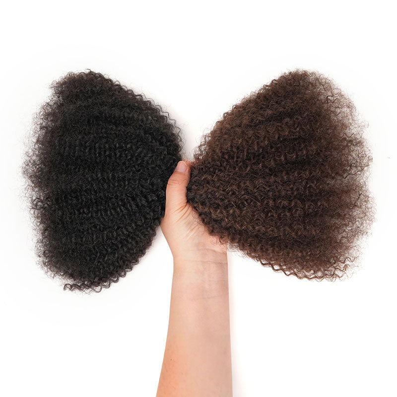 Ombre Brown #T1B/4 Afro kinky Bulk Human Hair for Braiding & Twists