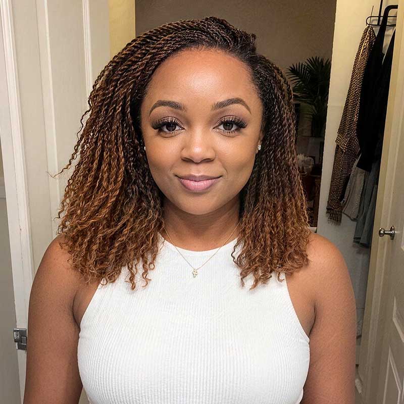 Mixed Color #4/30 Afro Kinky Bulk Highlights #27/30 Human Hair
