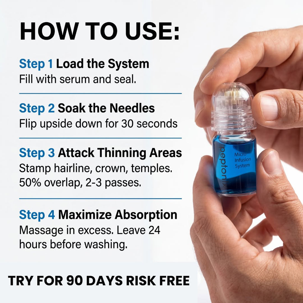 The Most Powerful Peptide Infusion  Hair Regrowth System