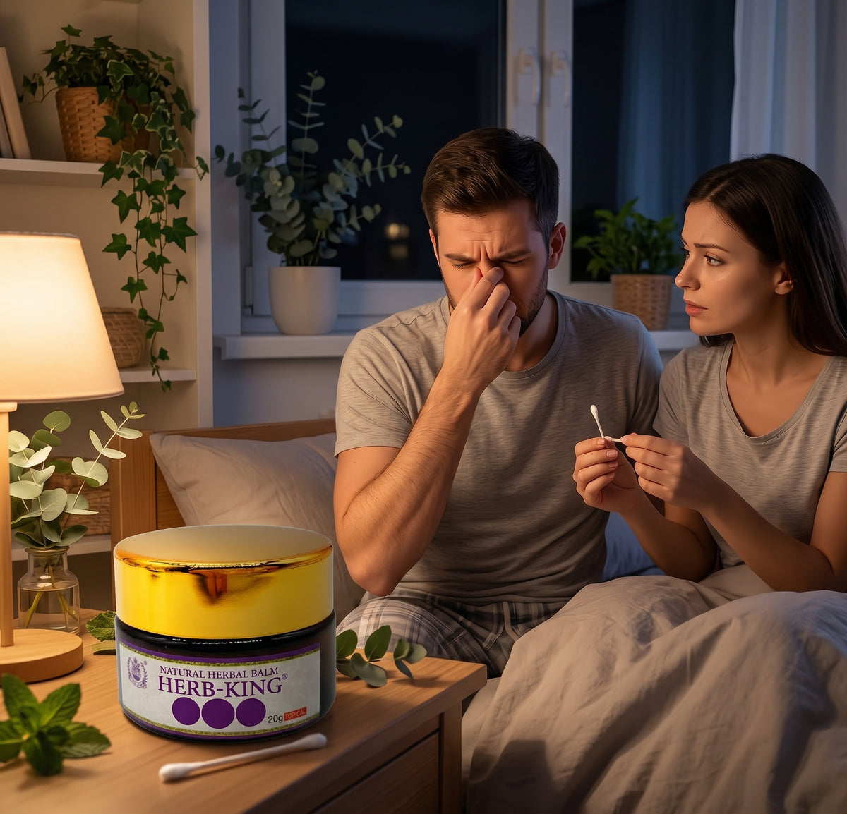 HERB-KING™ Natural Nasal Comfort Balm – Soothing Botanical Formula for Easy Breathing