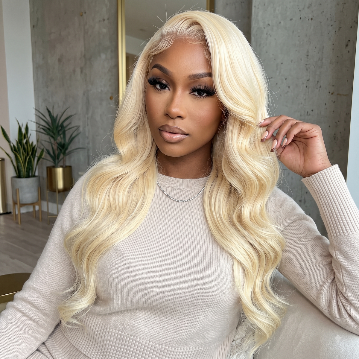 13x4 613 Golden Body Wave Human Hair Wig – Big Lace Frontal