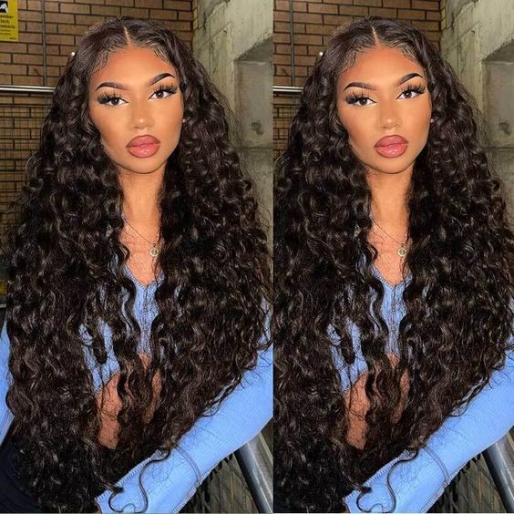 13*4human hair wig deep wave