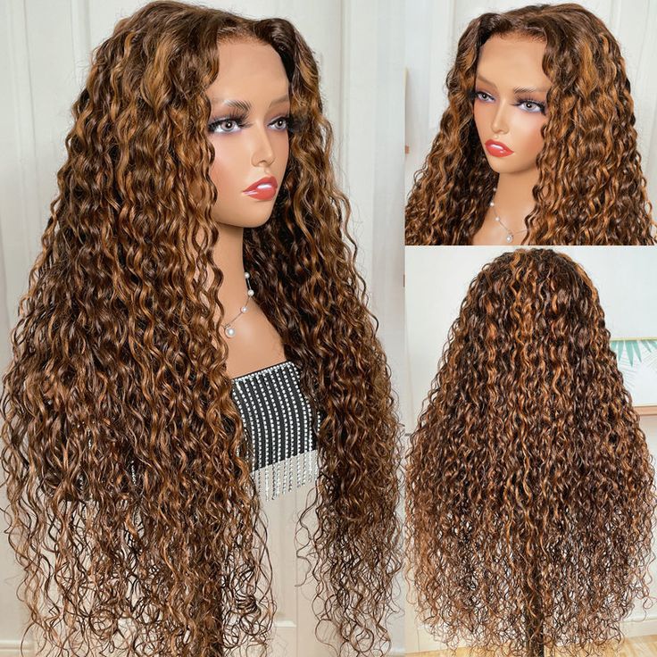 13*4HD transparent lave highlight color huamn hair wig