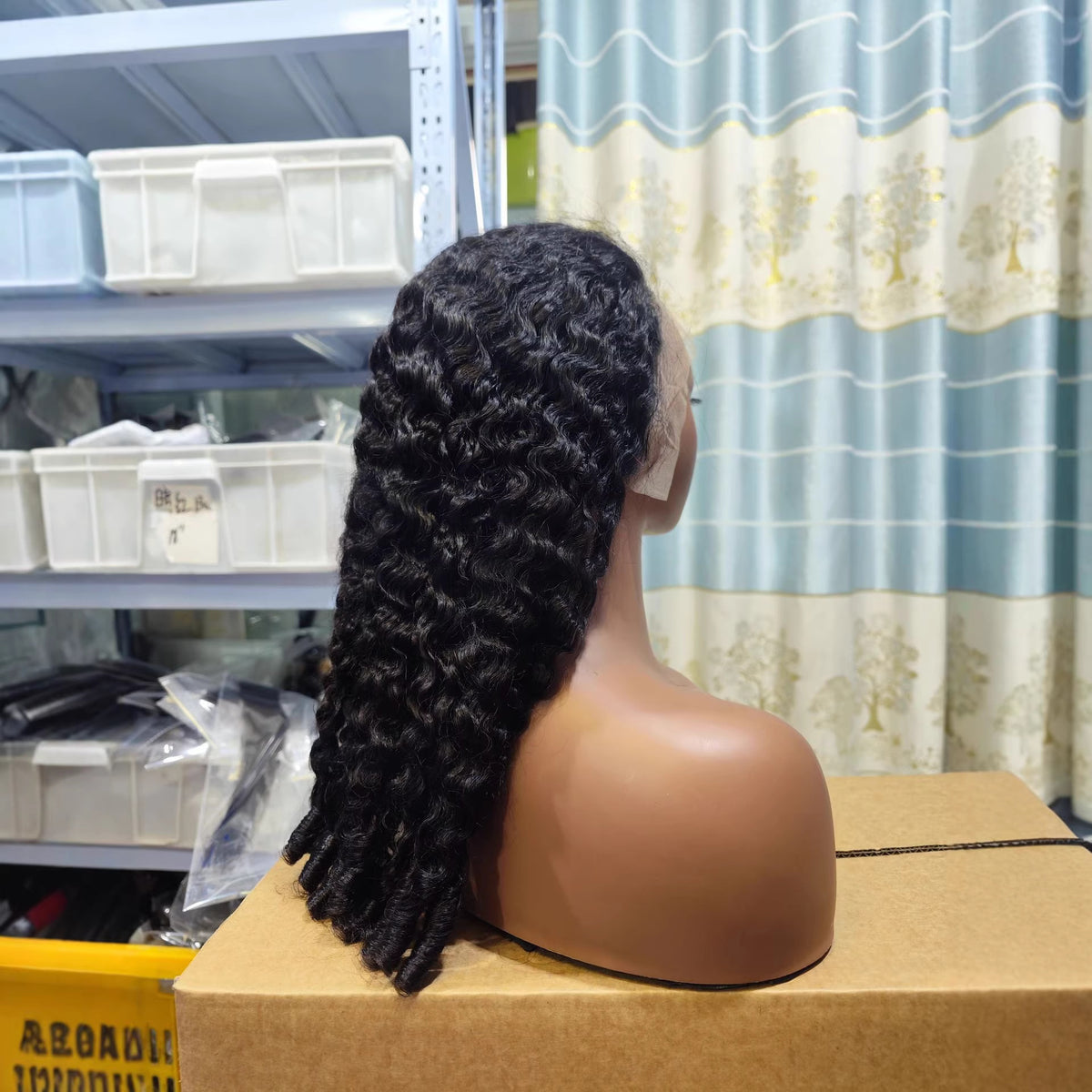 13*4 Burmese Curly human hair wigs
