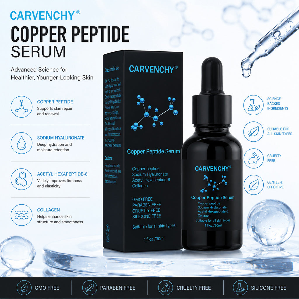 Cross-Border Niacinamide Brightening Blue Copper Peptide Serum to Improve Dullness Copper Peptide Serum