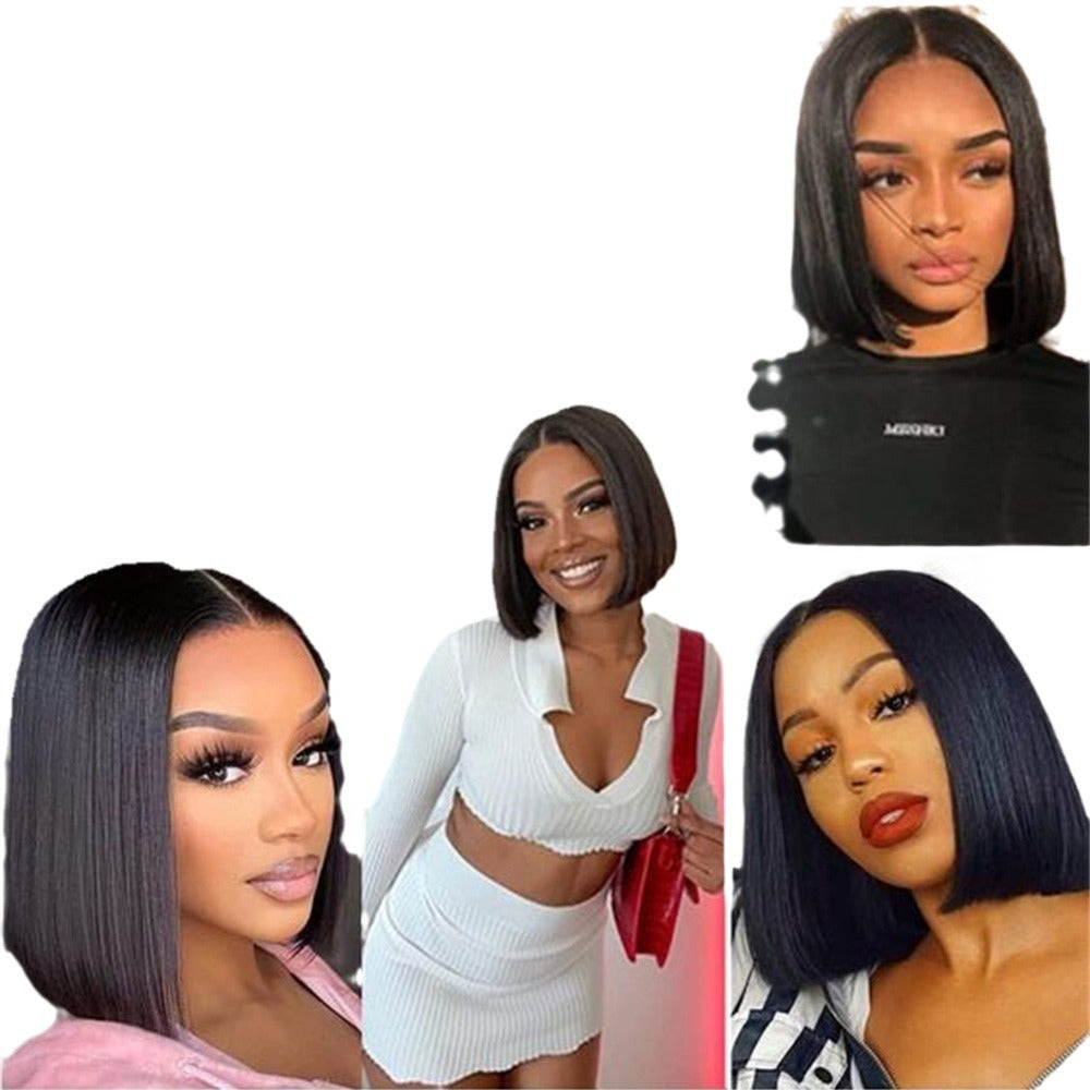 Wear And Go Glueless straight short BOB wig for black women