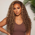 13*4HD transparent lave highlight color huamn hair wig