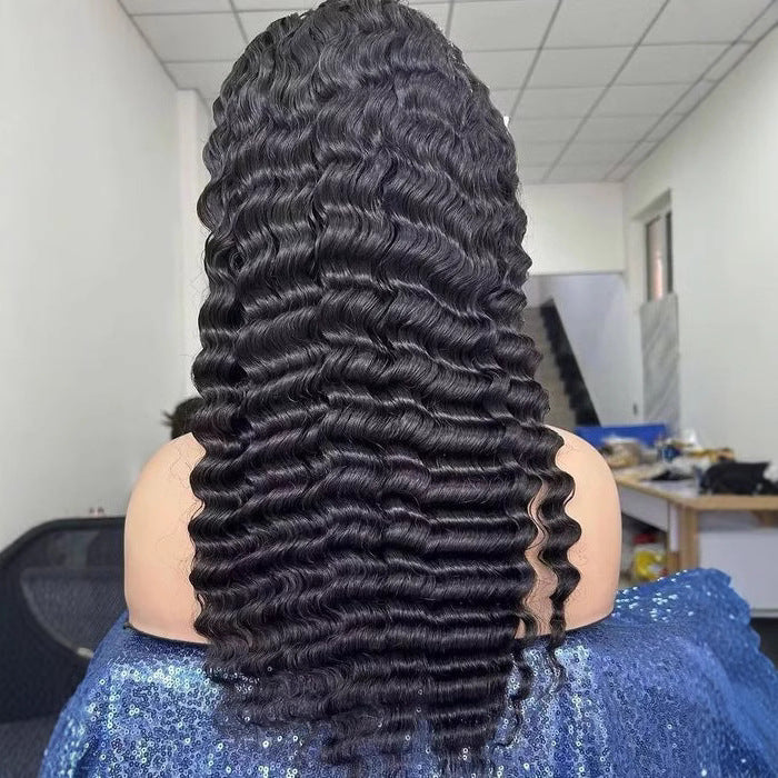 13*4human hair wig deep wave