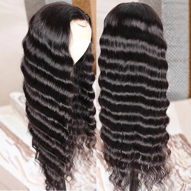13*4human hair wig deep wave