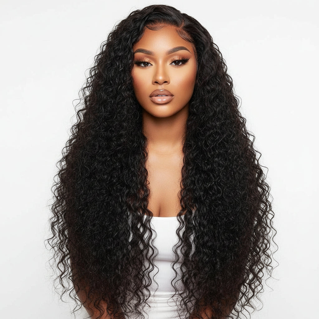 13*4human hair wig deep wave