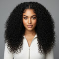360 lace huamn hair wig straight water curly body wave