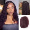 1B/99J Color Afro Kinky Bulk Human Hair For Braiding Dreadlock Hair