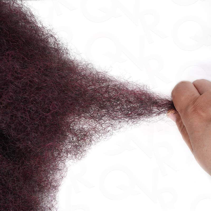 1B/99J Color Afro Kinky Bulk Human Hair For Braiding Dreadlock Hair