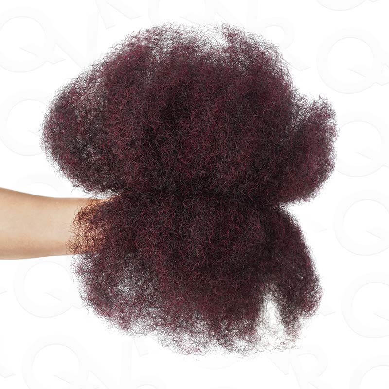 1B/99J Color Afro Kinky Bulk Human Hair For Braiding Dreadlock Hair