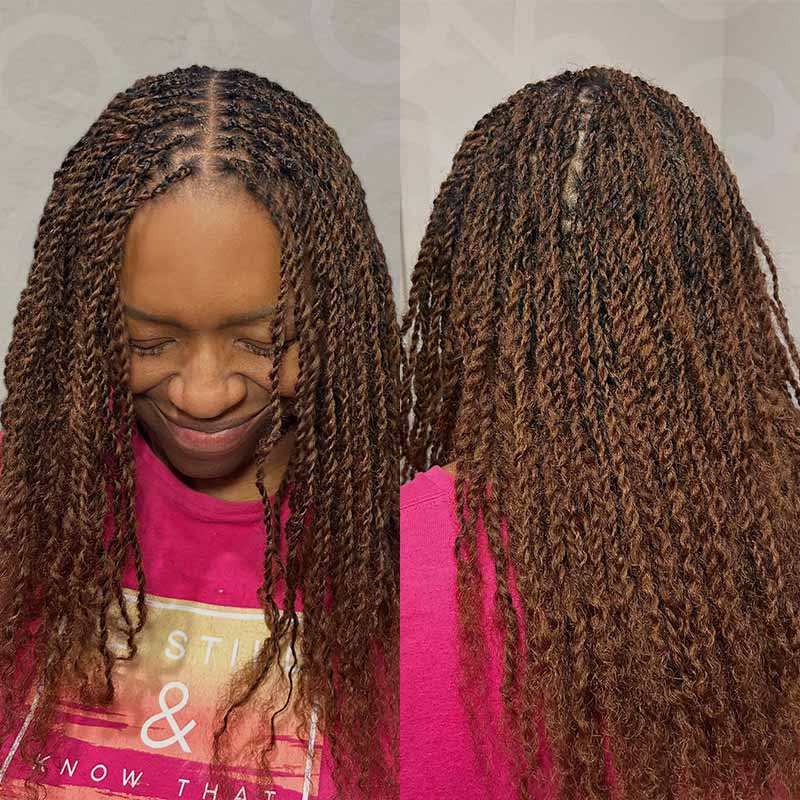 Mixed Color #4/30 Afro Kinky Bulk Highlights #27/30 Human Hair